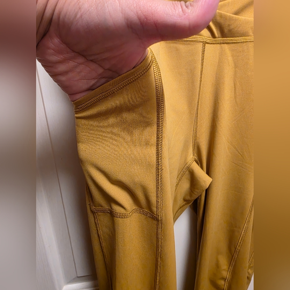 FP Movement Shanti Yellow Leggings Size S New - Picture 4 of 8